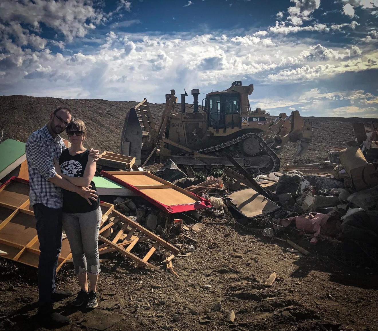 Joe and Monica at the dump